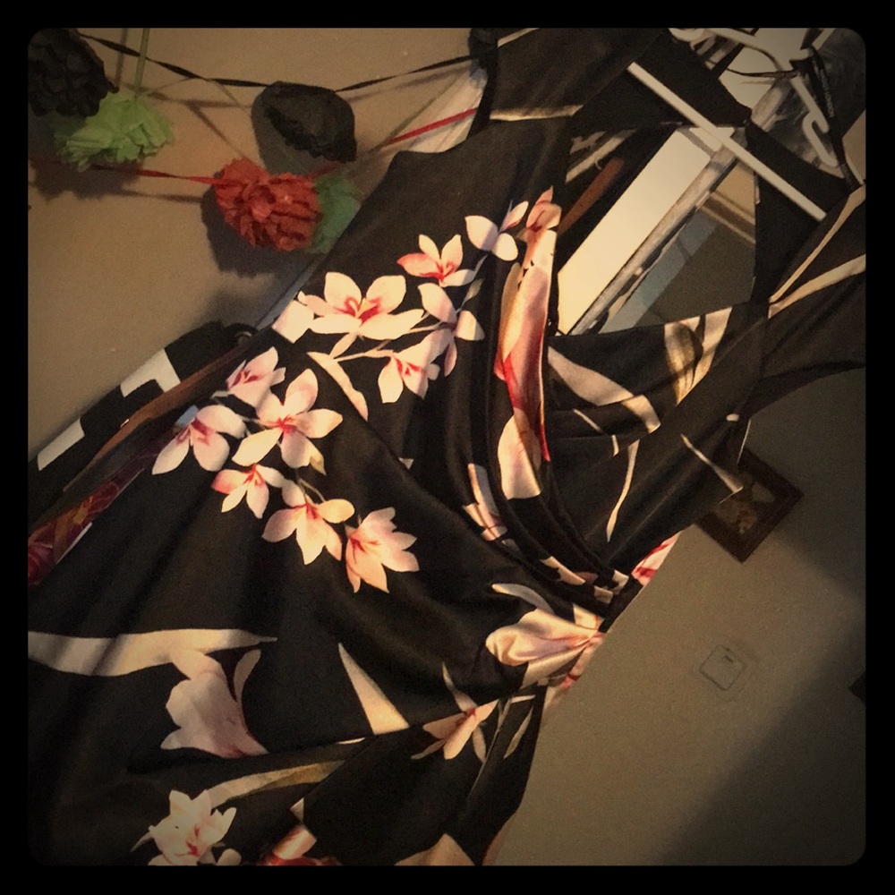 Maggy London Sarong Wiggle Dress